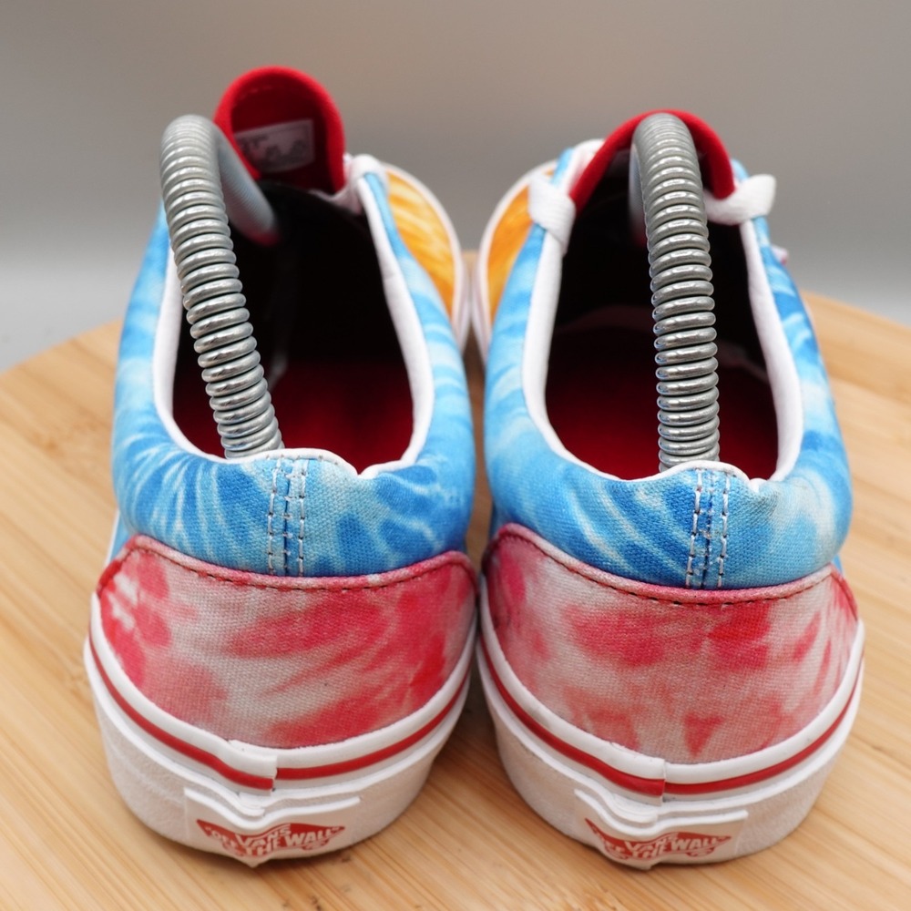Vans Tie Dye Off the Wall Juniors 6.5 Classic Shoes Sneakers Blue Red  508731‎ - Picture 5 of 10